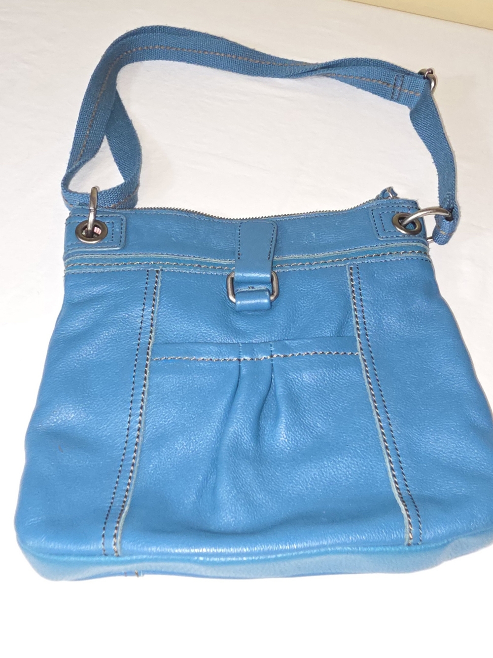 The Sak | Teal Pebbled Leather Crossbody Bag